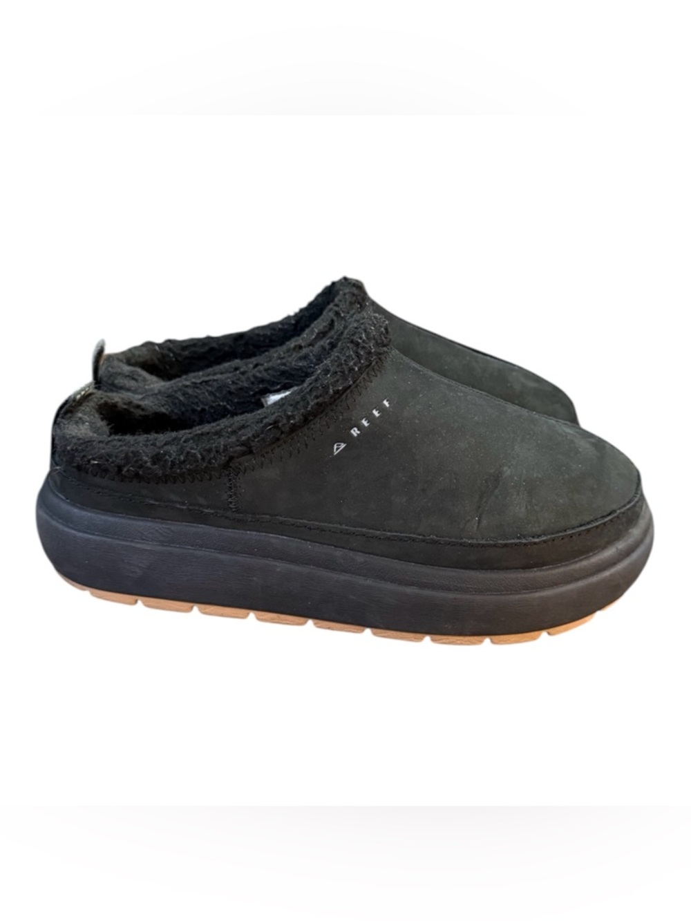 Reef Weekend Low Brooke Platform Slippers Women’s Size 7 Black